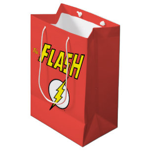 Sac Cadeau Moyen Le nom Flash et logo d'éclair
