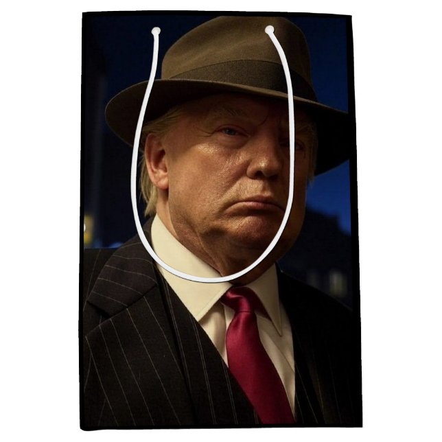 Sac Cadeau Moyen Le président américain Donald Trump parrain (Devant)