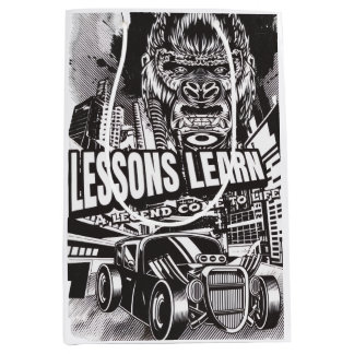 SAC CADEAU MOYEN LEGENDARY GORILLA LESSONS LEARN (M) GIFT BAG