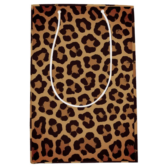 Sac Cadeau Moyen Leopard Print Pattern (Devant)