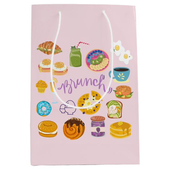 Sac Cadeau Moyen L'équipe brunch (Devant)