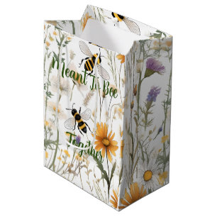 Sac Cadeau Moyen Les Abeilles Et Les Fleurs sauvages Ont L'Intentio