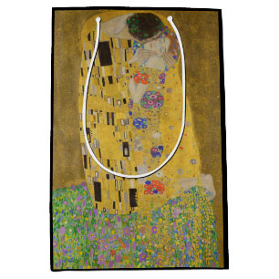 Sac Cadeau Moyen Les amoureux embrasser Embrace par Gustav Klimt