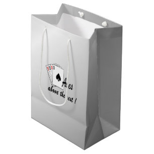 Sac Cadeau Moyen Les As au-dessus du reste de l'argent