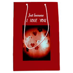 Sac Cadeau Moyen Les colombes blanches que je t'aime