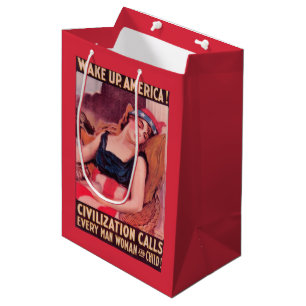 Sac Cadeau Moyen Les Etats-Unis d'AmericaWar II promotionnel