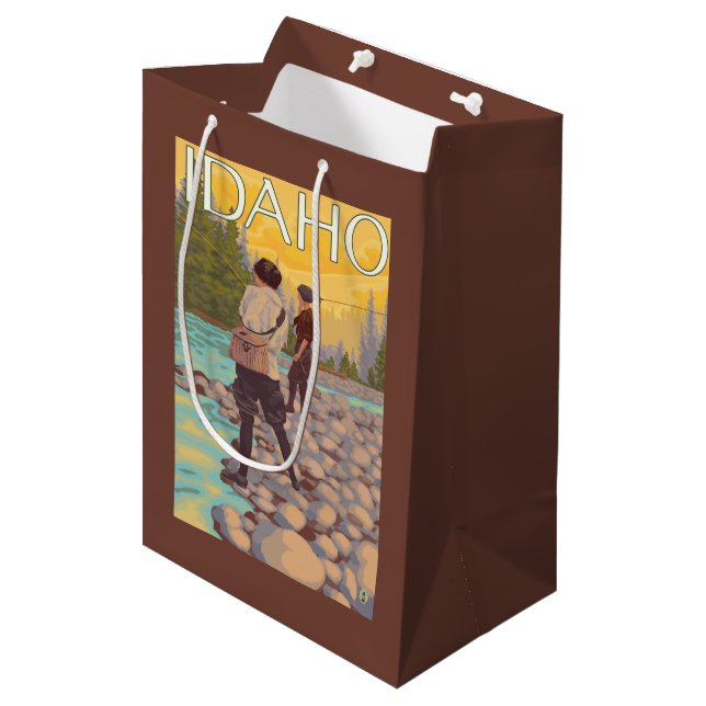 Sac Cadeau Moyen Les femmes pilotent l'affiche de voyage de (Devant Angle)