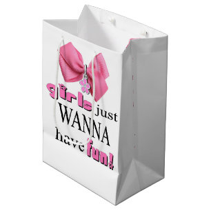 Sac Cadeau Moyen Les Filles Veux Juste S'Amuser !