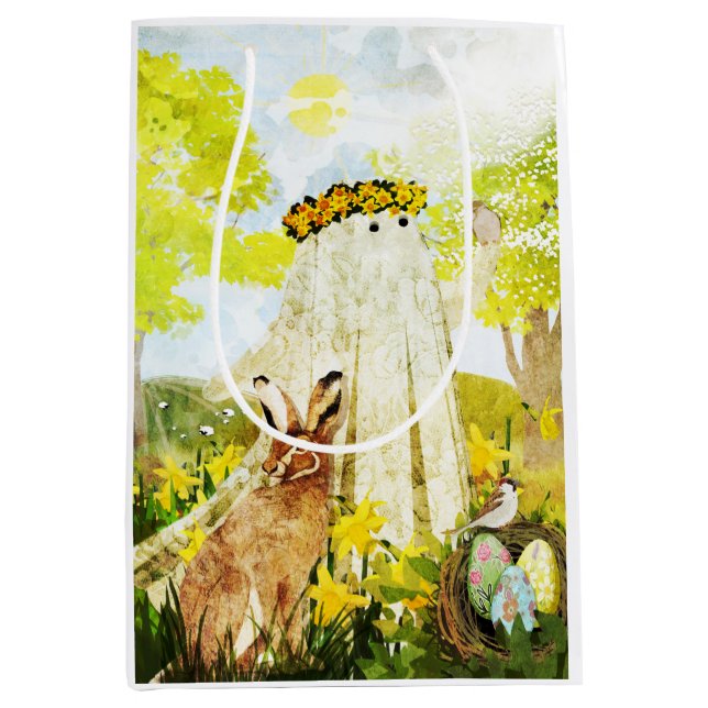 Sac Cadeau Moyen L'Esprit d'Ostara (Devant)