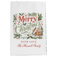 Lettre traditionnelle à la main pour Noël Gingerbr