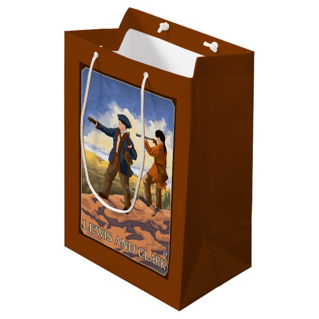 Sac Cadeau Moyen Lewis et Clark explorant l'ouest (Devant Angle)