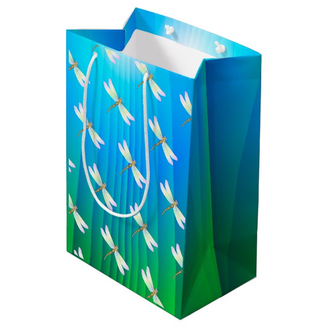 Sac Cadeau Moyen libellule (Dos Angle)