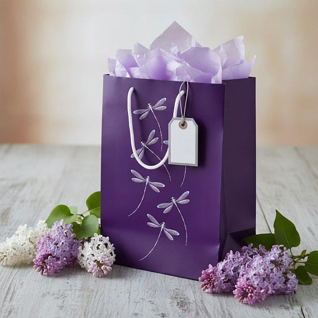Sac Cadeau Moyen Libellules en vol (Créateur téléchargé)