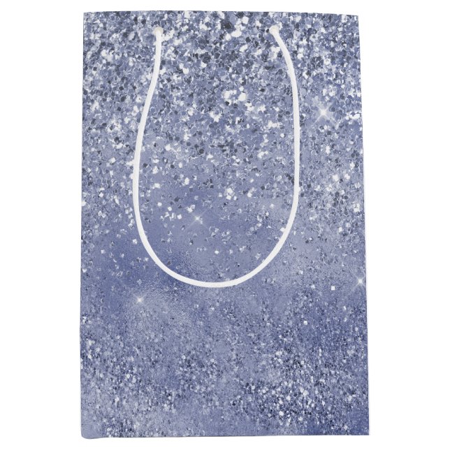 Sac Cadeau Moyen Lilac Parties scintillant violette Glitz étincelan (Devant)