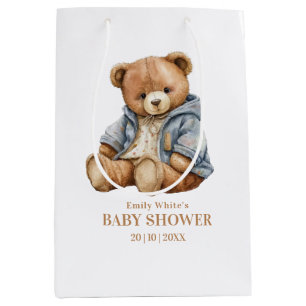 Sac Cadeau Moyen L'Invitation Baby shower De L'Ours En Teddy Peut A