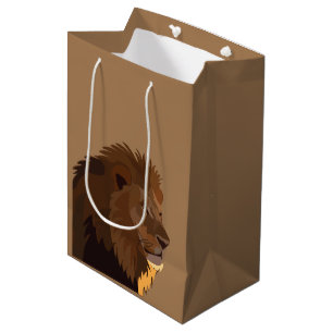 Sac Cadeau Moyen Lion Animal de la faune Lion