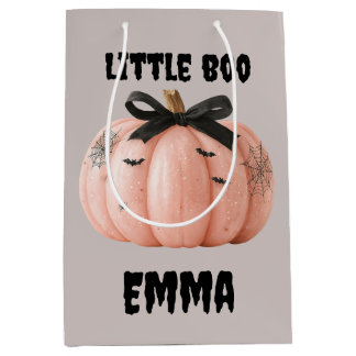 Sac Cadeau Moyen Little Boo Personnalisé Citrouille Halloween