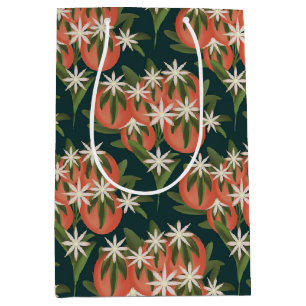 Sac Cadeau Moyen Little Cutie Clementine Dark Green   Thème Citrus