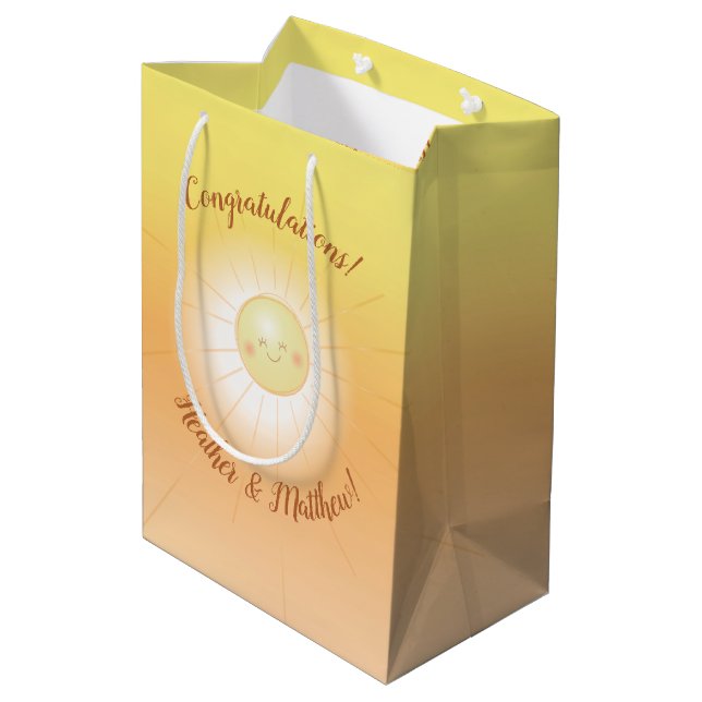 Sac Cadeau Moyen Little Ray of Sunshine Baby shower (Dos Angle)