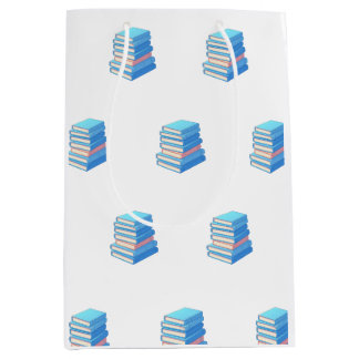 Sac Cadeau Moyen Livre Bleu