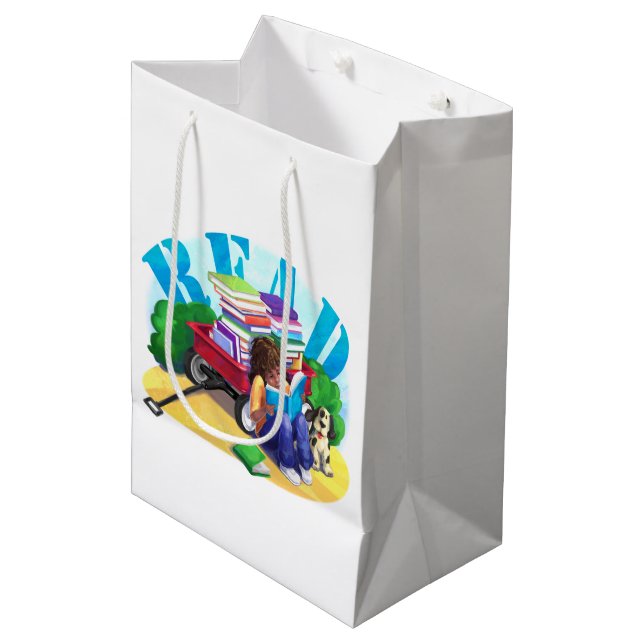 Sac Cadeau Moyen Livre Wagon (Devant Angle)