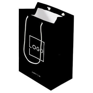 Sac Cadeau Moyen Logo d'entreprise personnalisé avec texte personna
