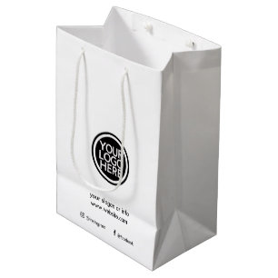 Sac Cadeau Moyen Logo d'entreprise promotionnel personnalisé