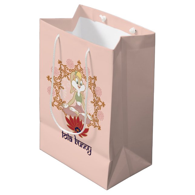 Sac Cadeau Moyen Lola Bunny Yoga Lotus Pose (Devant Angle)
