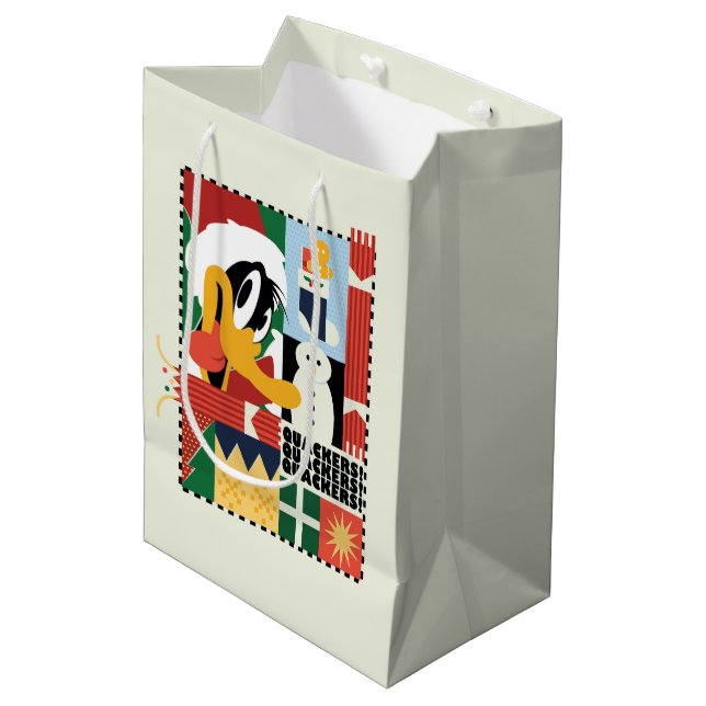 Sac Cadeau Moyen LOONEY TUNES™ DAFFY DUCK™ Vacances (Devant Angle)