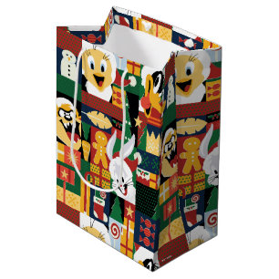 Sac Cadeau Moyen LOONEY TUNES™Motif de blocs de vacances