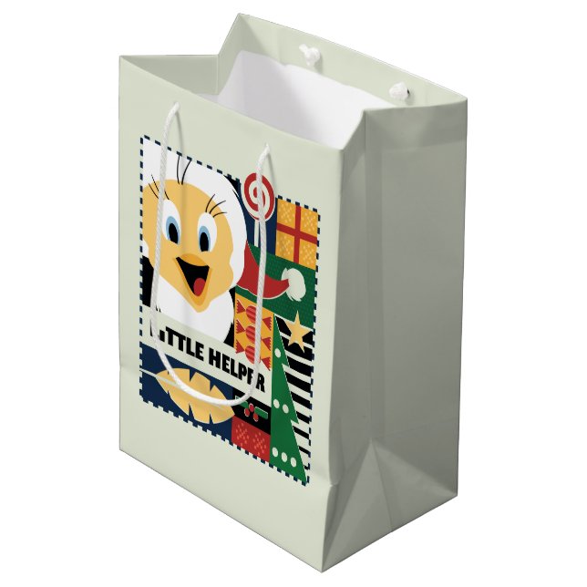 Sac Cadeau Moyen LOONEY TUNES™ TWEETY™ Little Helper (Devant Angle)