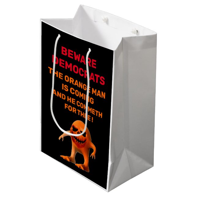 SAC CADEAU MOYEN L'ORANGE (Devant Angle)
