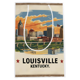 Sac Cadeau Moyen Louisville Kentucky USA Skyline