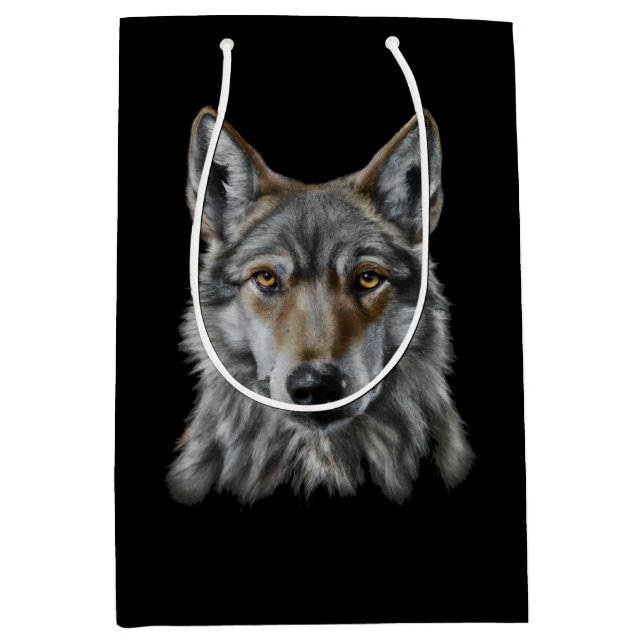 Sac Cadeau Moyen Loup (Devant)