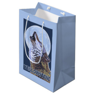 Sac Cadeau Moyen Loup de YellowstoneHowling
