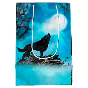 Sac Cadeau Moyen Loup impressionnant