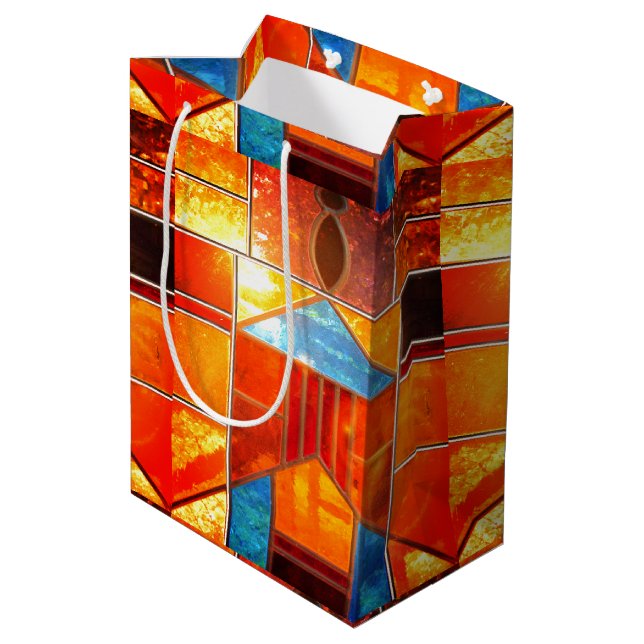 Sac Cadeau Moyen Lumière magique déferlant des fenêtres de l'Eglise (Dos Angle)