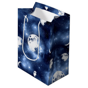 Sac Cadeau Moyen Luminosité de la lune   Phases de la lune dans les
