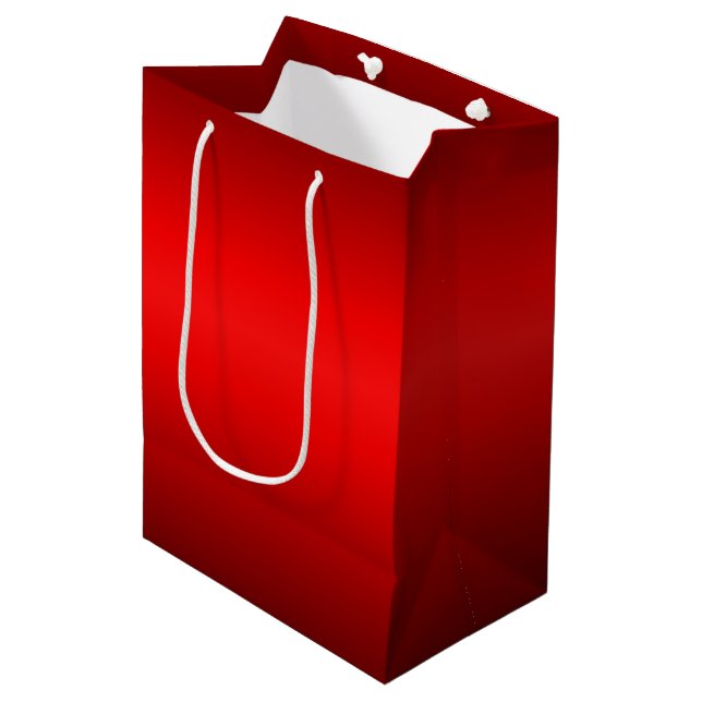 Sac Cadeau Moyen Luminosité rouge (Devant Angle)