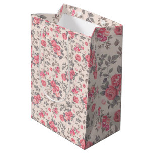 Sac Cadeau Moyen Luxe floral