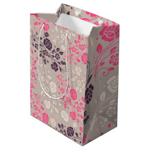 Sac Cadeau Moyen Luxe floral