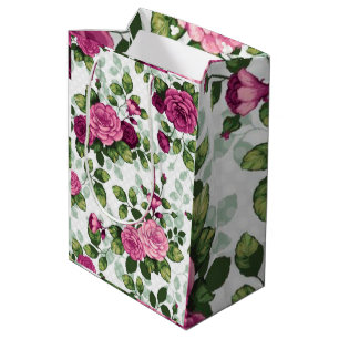 Sac Cadeau Moyen Luxe floral