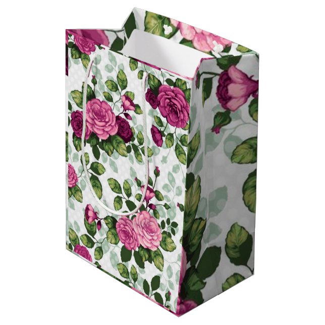 Sac Cadeau Moyen Luxe floral (Dos Angle)