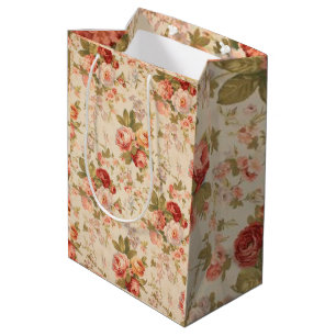 Sac Cadeau Moyen Luxe floral