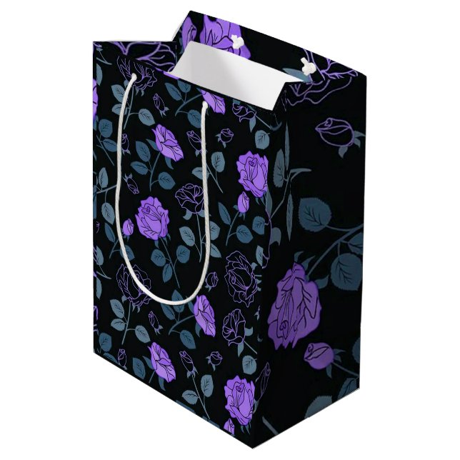 Sac Cadeau Moyen Luxe floral (Dos Angle)