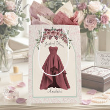 Luxe Rose Poussiéreux Demoiselle d'Honneur Mariage