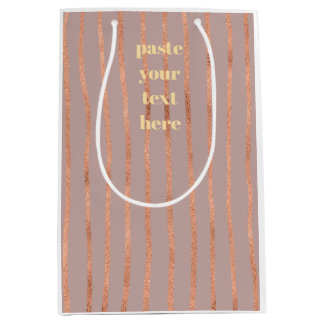 Sac Cadeau Moyen Luxury glitter stripes