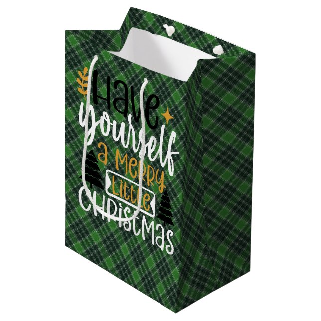 Sac Cadeau Moyen MacDonald Lord of the Isles Scottish Tartan Bag (Devant Angle)