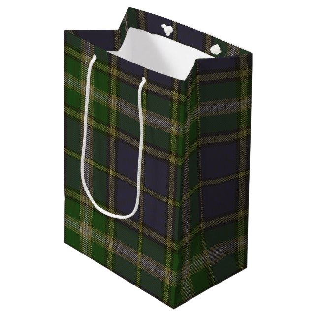 Sac Cadeau Moyen MacManus Tartan (Devant Angle)