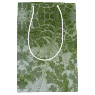 Sac Cadeau Moyen Macro de feuille de citrouille